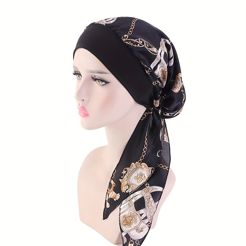 Temu Simulated Silk Printed Square Scarf 27.5 Women's Head Scarf, Turban Multifunctional Fashion Accessories Hairband, Christmas Styling & Gift, Scarf