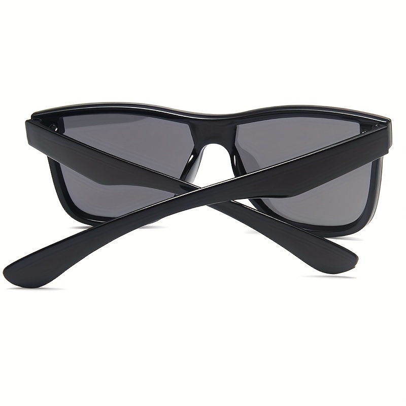 Womens Oversized Flat Lens Rimless Square Sunglasses Mens Fashion