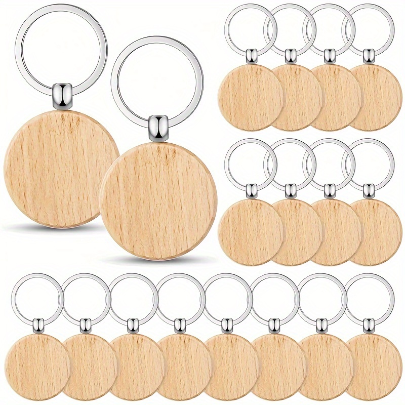 5pcs Girls Boys Teen Wooden Blank Keychain for Gift Party,$2.99,Temu