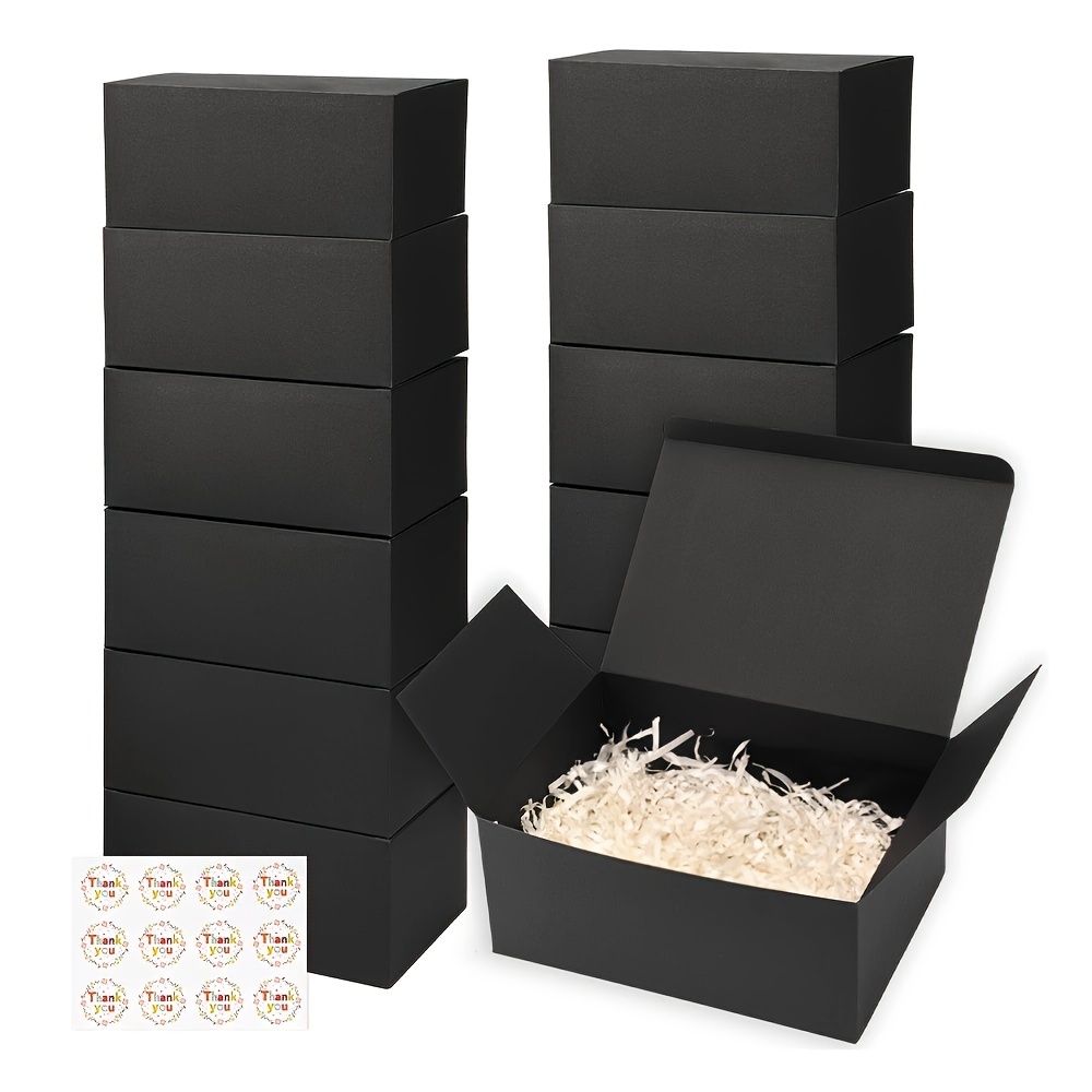 30 Mini Paper Boxes Cardboard Boxes Mini Boxes Black - Temu