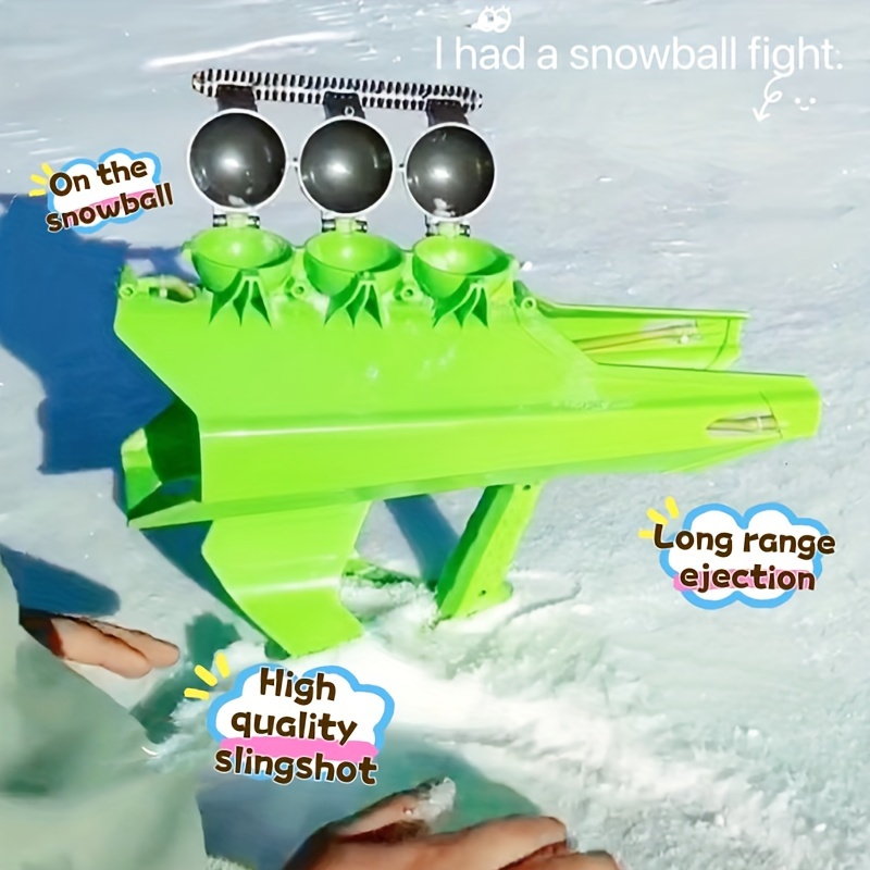 TureClos 3pcsSnowball Making Toys Santa Claus Snowball Clip Snow Toys for Kids  Winter Outdoor Snowball Fight Snow Games 