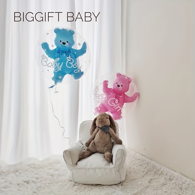 Ballon Ourson Baby Shower Fille 61 cm