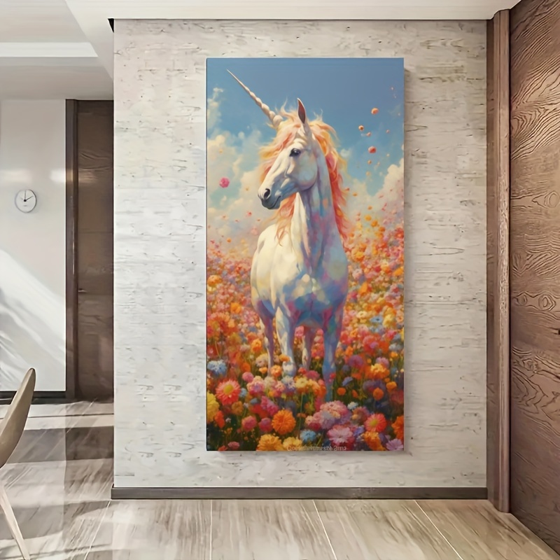 Brighten Up Your Home With A 5d Diy Unicorn Artificial - Temu