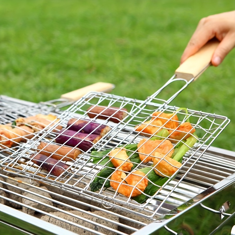 Grill Baskets For Outdoor Grill, Stainless Steel Perforated Grill Baskets  For Grilling Veggies Seafood And Meats, Grilling Accessories For All Grills  & Smokers - Grilling Gifts For Men - Temu