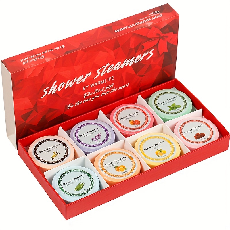 Shower Steamers Aromatherapy & Bath Bombs 8 Pcs Gift Set