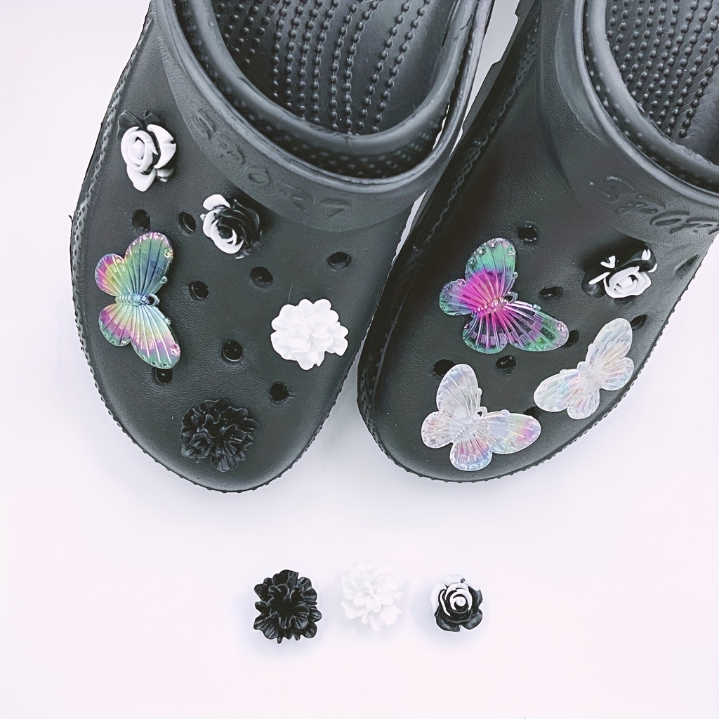 3D Jibbitz Croc Charms Set Shell Big Pearl Colorful Shoe 