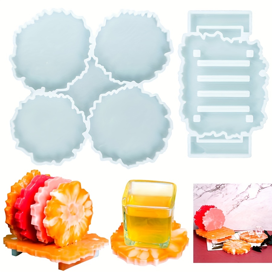 Square Coasters Resin Mold Ocean Coaster Molds Coaster Molds For