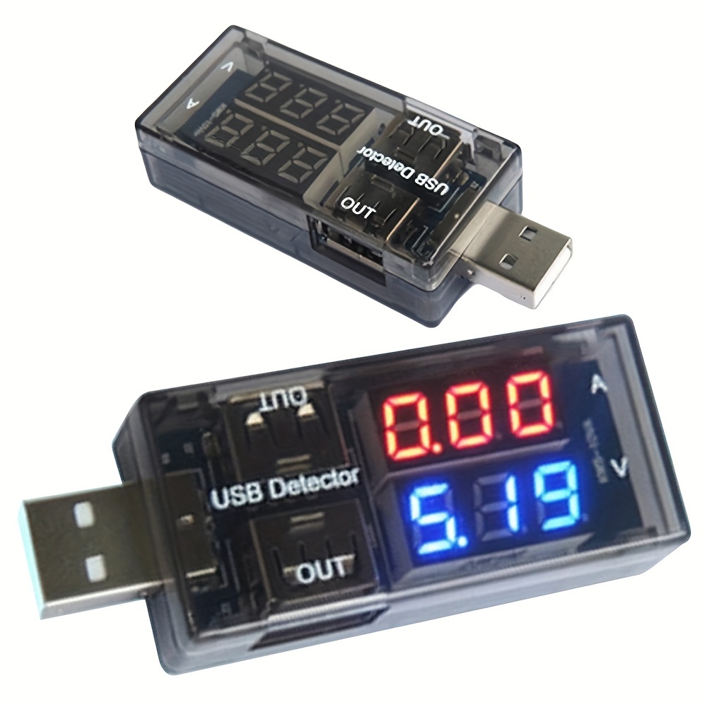 Testeur USB, voltmètre numérique DC, amperimètre, tension, courant,  détecteur d'ammètre, chargeur de batterie, indicateur de moniteur -  AliExpress