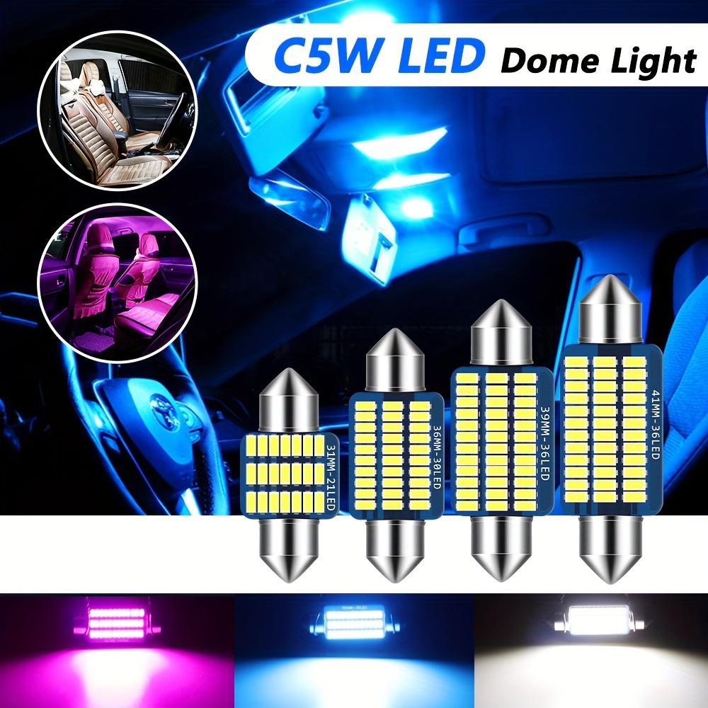 10pcs Lampada A Led Canbus Auto C5w Led 31 36 39 41mm Luce - Temu Italy