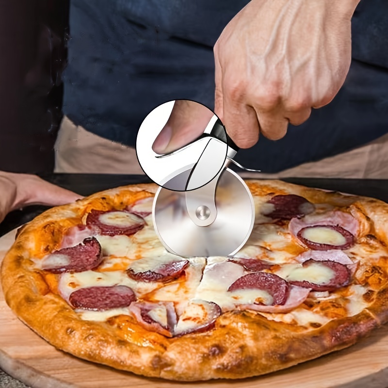 Stainless Steel Pizza Cutter Wheel And Pizza Shovel Pie - Temu