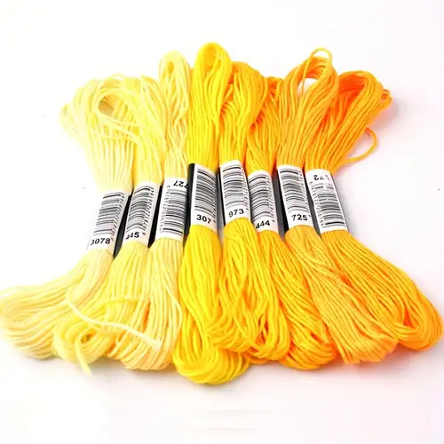 DMC Embroidery Floss Pack, Popular Colors, DMC Embroidery Thread, DMC Floss  Kit Include 36 Assorted Color Bundle with DMC Mouline Cotton White/Black  and DMC Cross Stitch Hand Needles. : : Home
