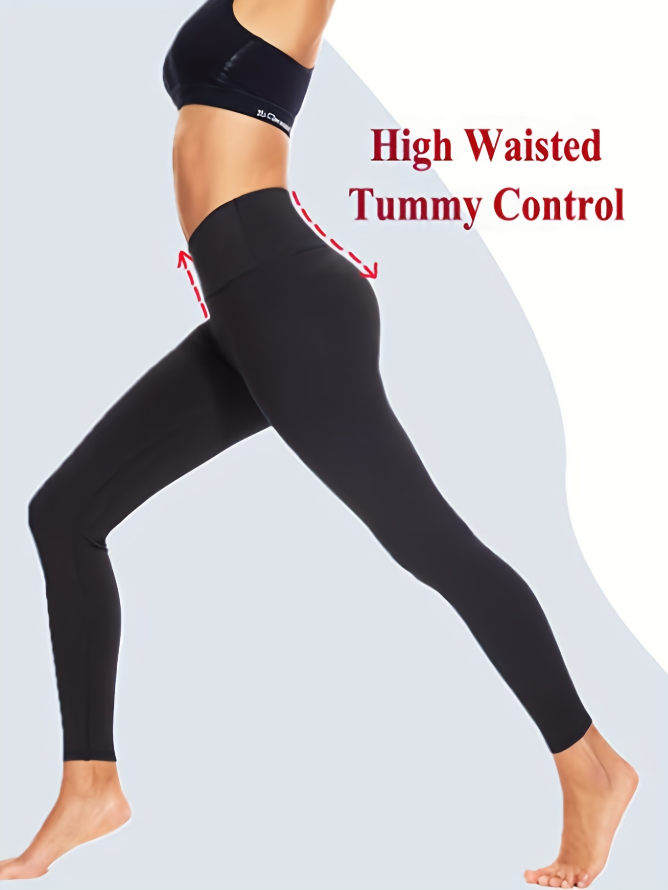 Women's High Waisted Tummy Control Fashion Leggings, Active