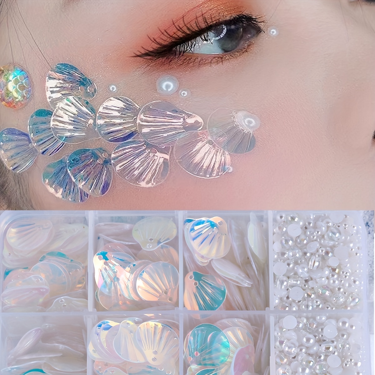 Face Gems Crystal Acrylic Face Jewels Small Round Acrylic - Temu