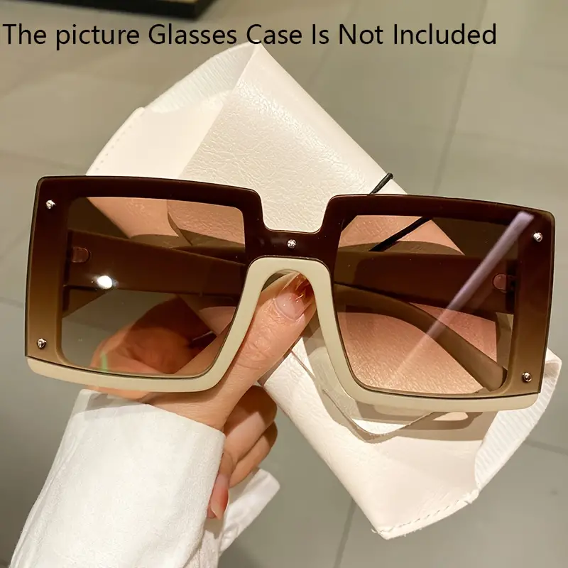 Oversized Square Sunglass Men Women Trendy Sun Glasses - Temu Canada