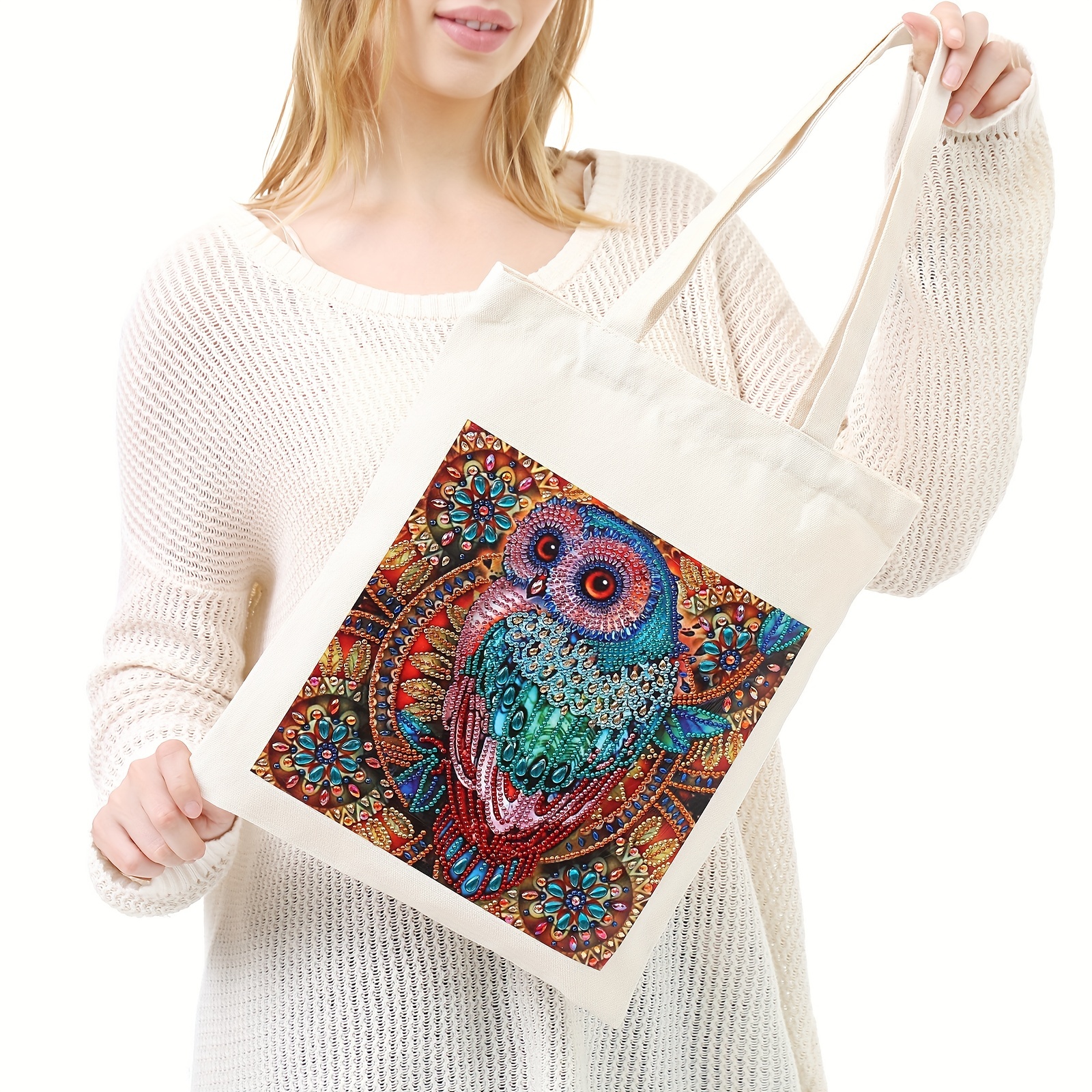 Diamond Painting Kits For Adults Tote Bag With Handles, Diamond Art Bags,  Shopping Bags Merchandise Bags For Women - Temu
