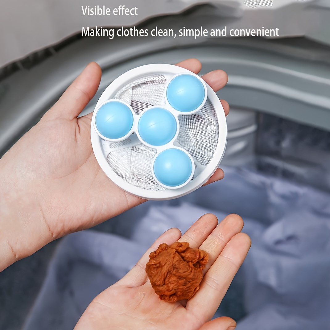 Washing Machine Lint Catcher Filter Mesh Bag Clean Ball Bag - Temu