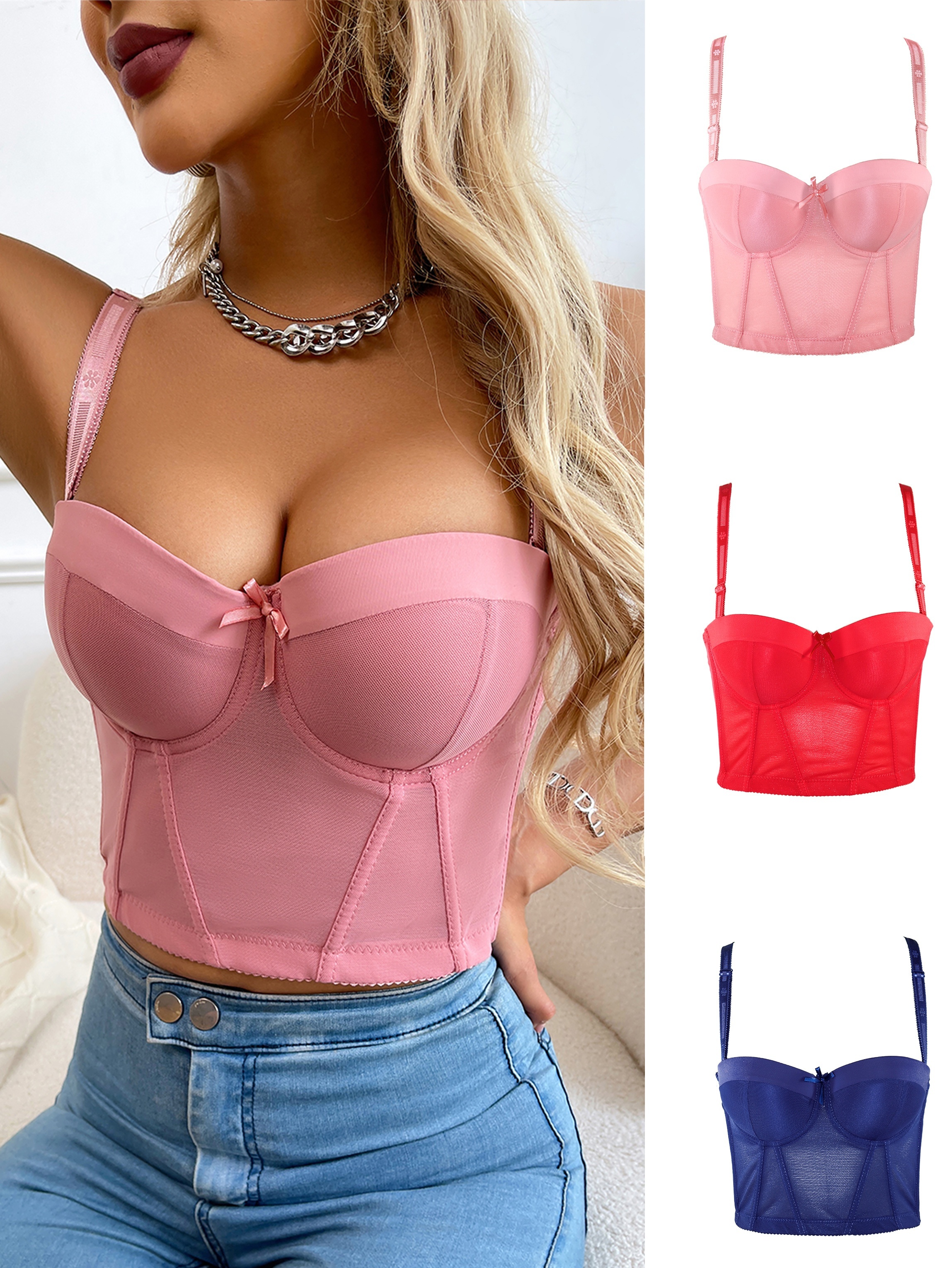 Backless Bra Invisible Bralette Lace Wedding Bras Low Back Underwear Push Up  Brassiere Women Seamless Lingerie Sexy Corset Bh