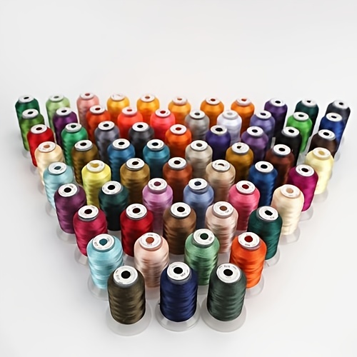  ThreadNanny Brother nuevo set de hilo para bordar de 63  colores, hilo de poliéster de 40wt. : Arte y Manualidades