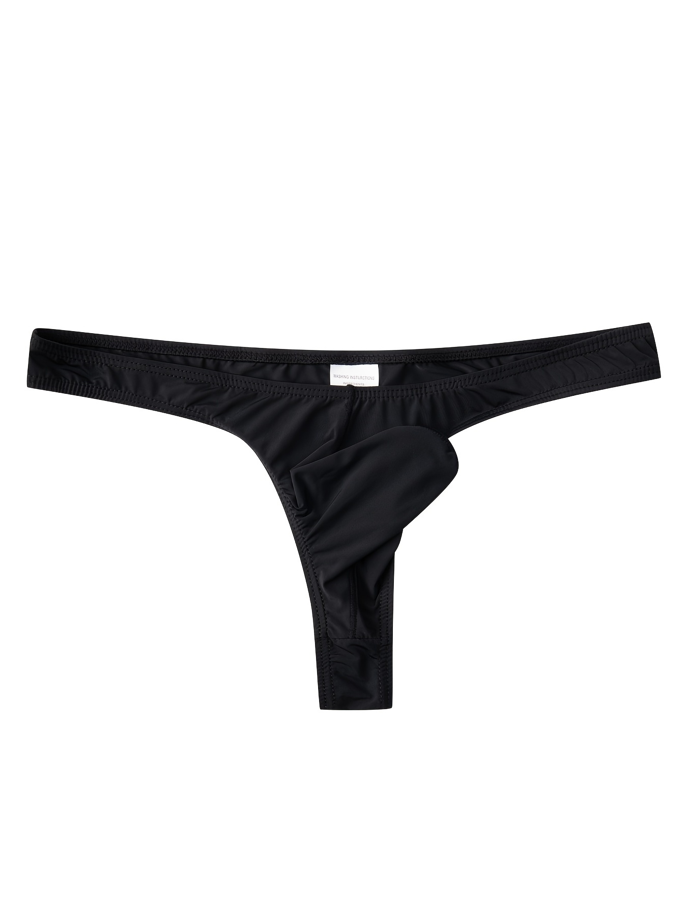 Men's Elephant Trunk Thong Sexy Silky Thin Briefs Underwear - Temu Canada