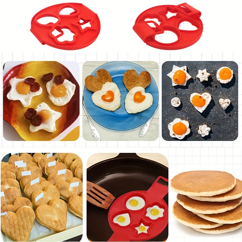 Pancake Maker Mold Silicone Egg Ring 7 Holes Pancake Mold - Temu