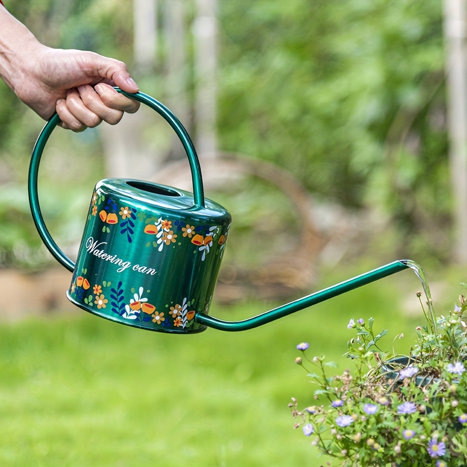 Pulverizador de mano para jardín, rociador de agua a presión de 1.5 litros,  50 onzas para césped, jardín, cocina con boquilla ajustable (1, azul)