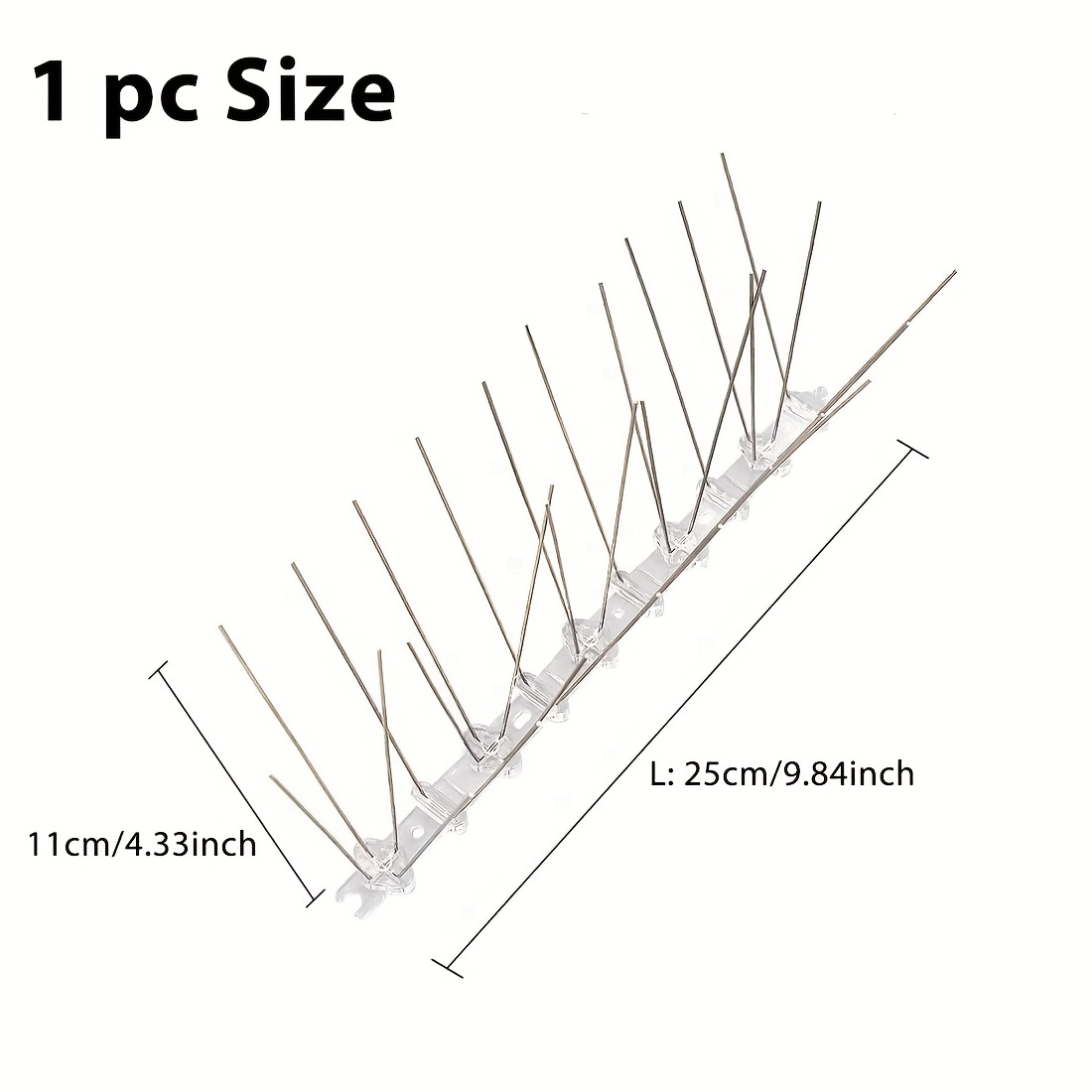 Stainless Steel Bird Spikes Anti Pigeons Deterrent Kit Bird Spikes Anti  Climb Security Wall Fence Away from Roof Windowsill Deterrent for Birds  Crows