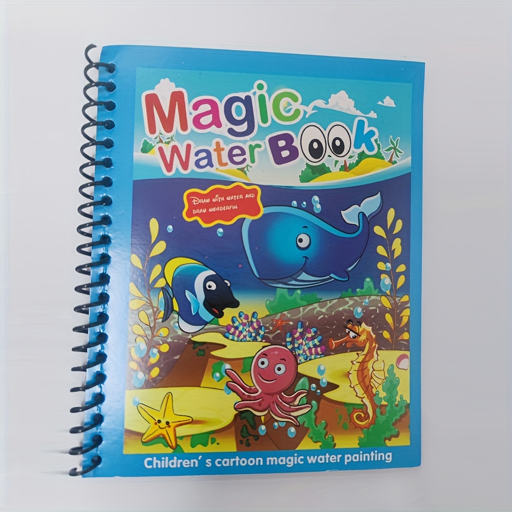 Aheagou 2 libri da colorare ad acqua per bambini, magici libri da