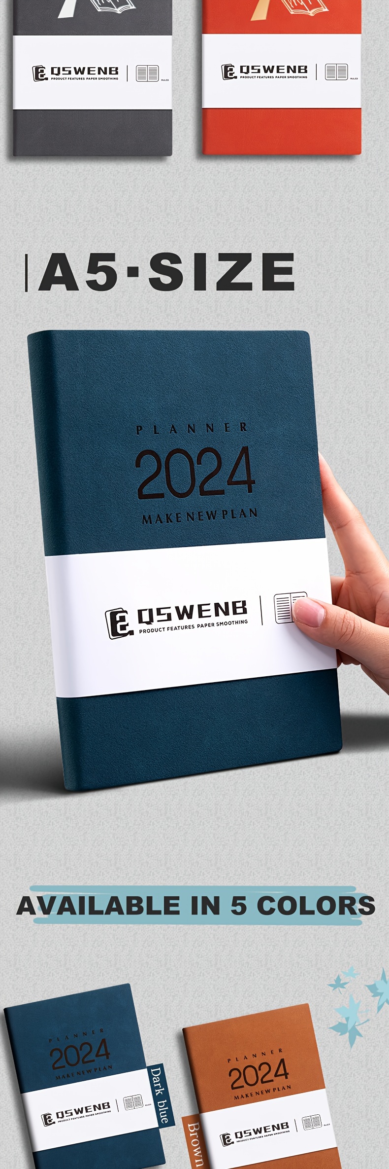 2024 Planner 12 Months Daily Monthly Planning Agenda - Temu