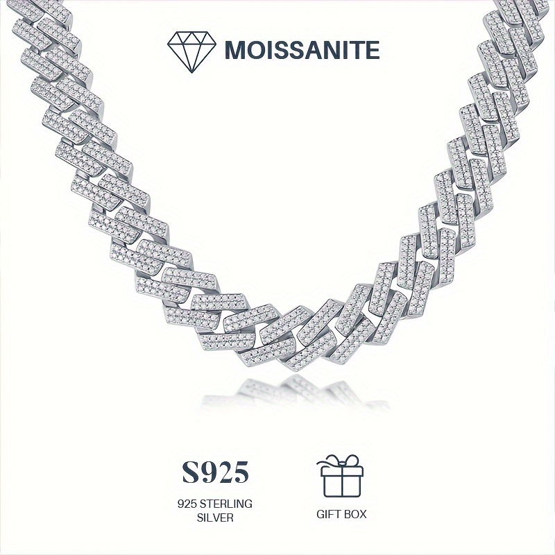 Moissanite chain deals mens