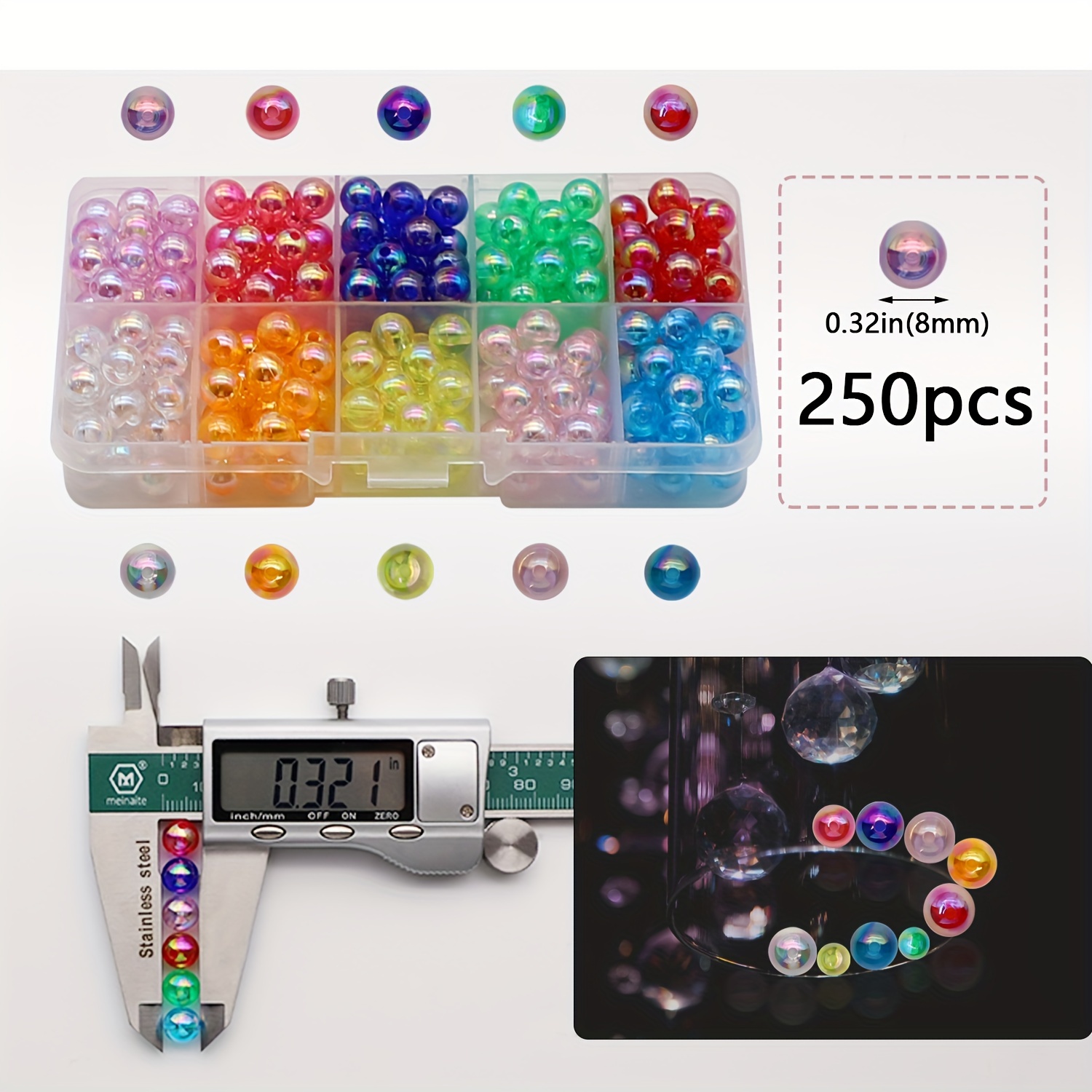 Fishing Dovesun Assorted Fishing Beads Laser Colorful Bait - Temu Canada