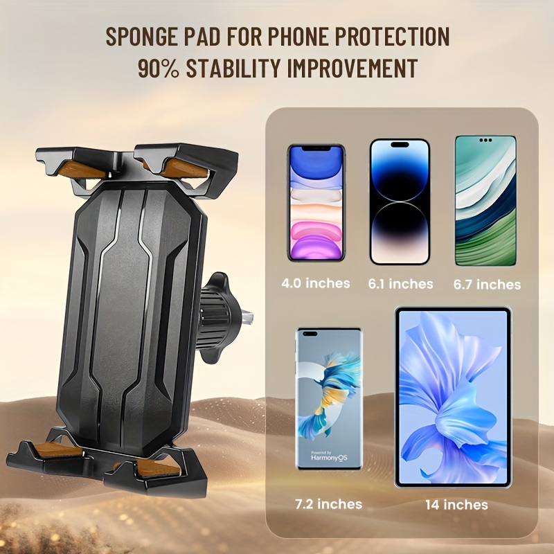 3 in 1 Car Tablet & Phone Mount Holder - Powerful Suction & Stable Clip