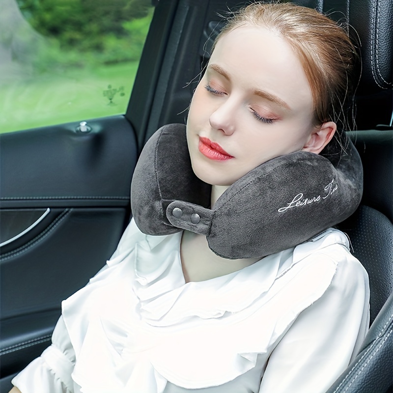 Memory Foam U Shaped Travel Pillow Neck Support Headrest Car Plane Soft  Cushion
