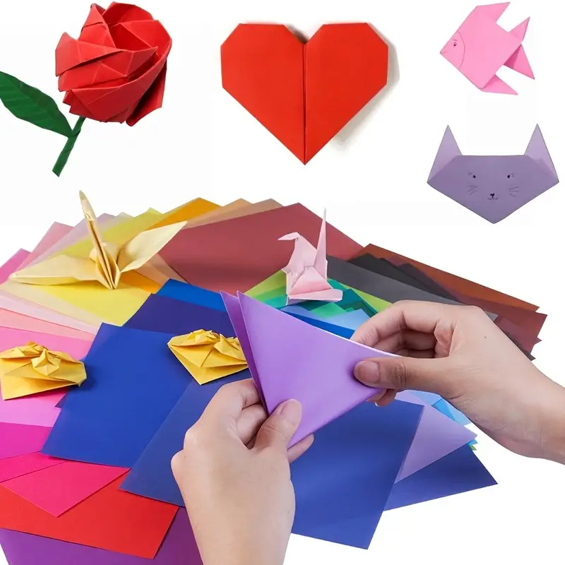 Origami Paper Large Opret 100 Sheets 20x20cm 8 Inch Large - Temu