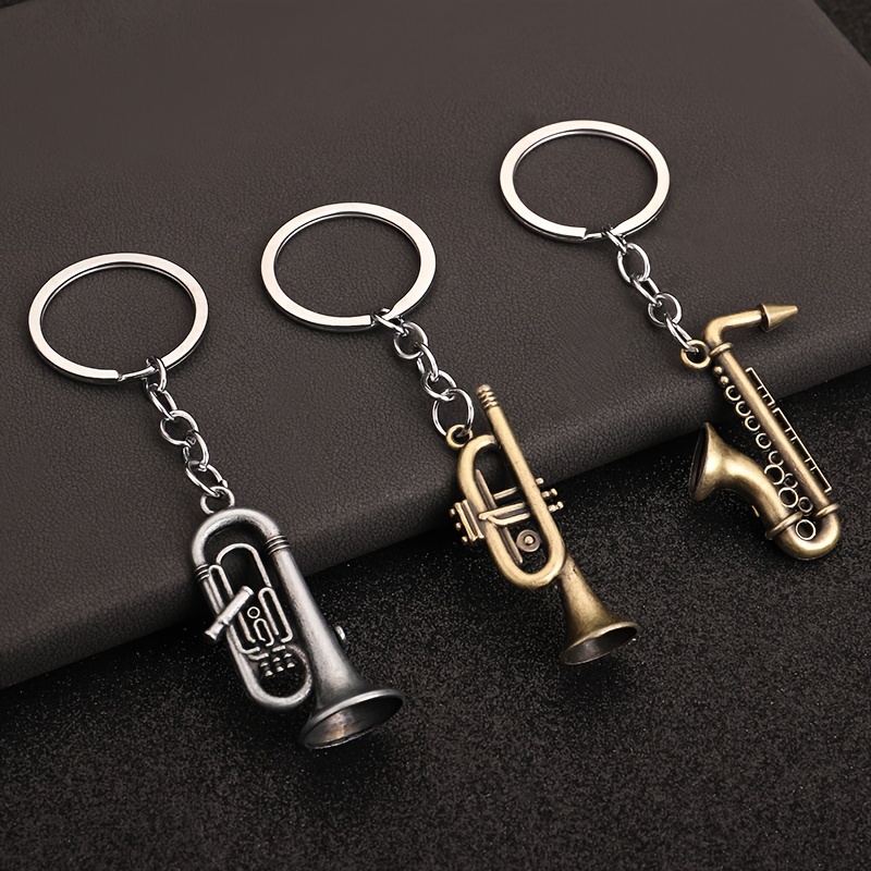 1pc Porte clés Instrument De Musique Saxophone Pour Les - Temu France
