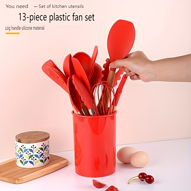 Pattern Made From Cooking Utensil Set Silicone Kitchen Tools With