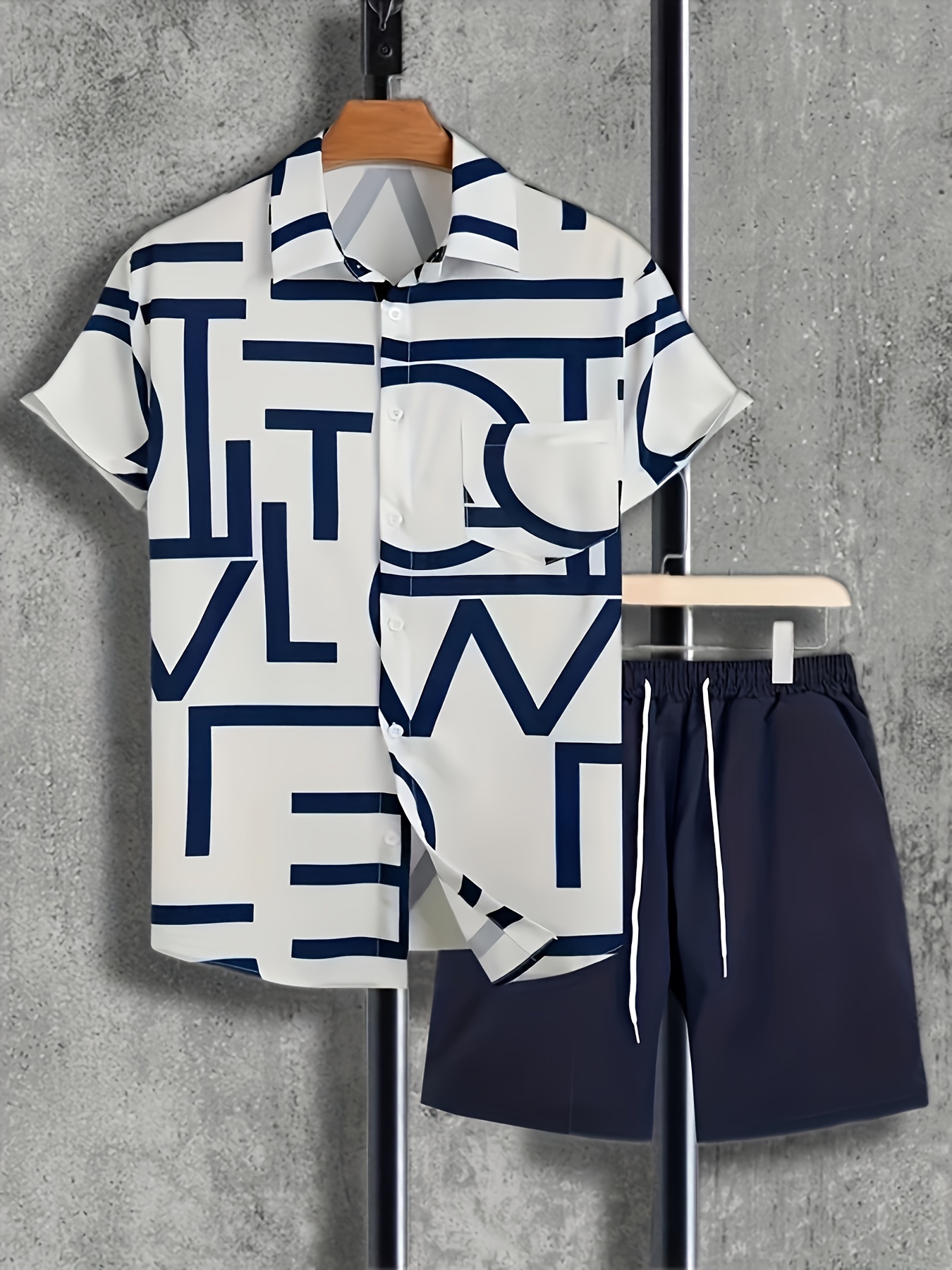 Solid Matching Two piece Set Casual Short Sleeve T shirt - Temu