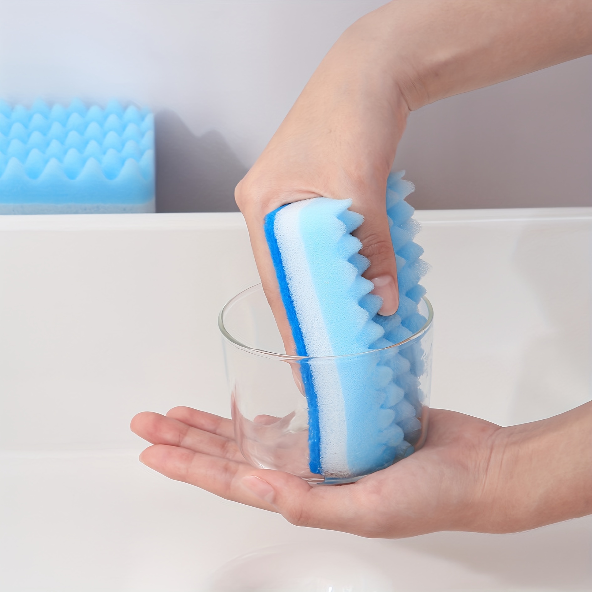 Durable Double-Sided Dishwashing Sponge