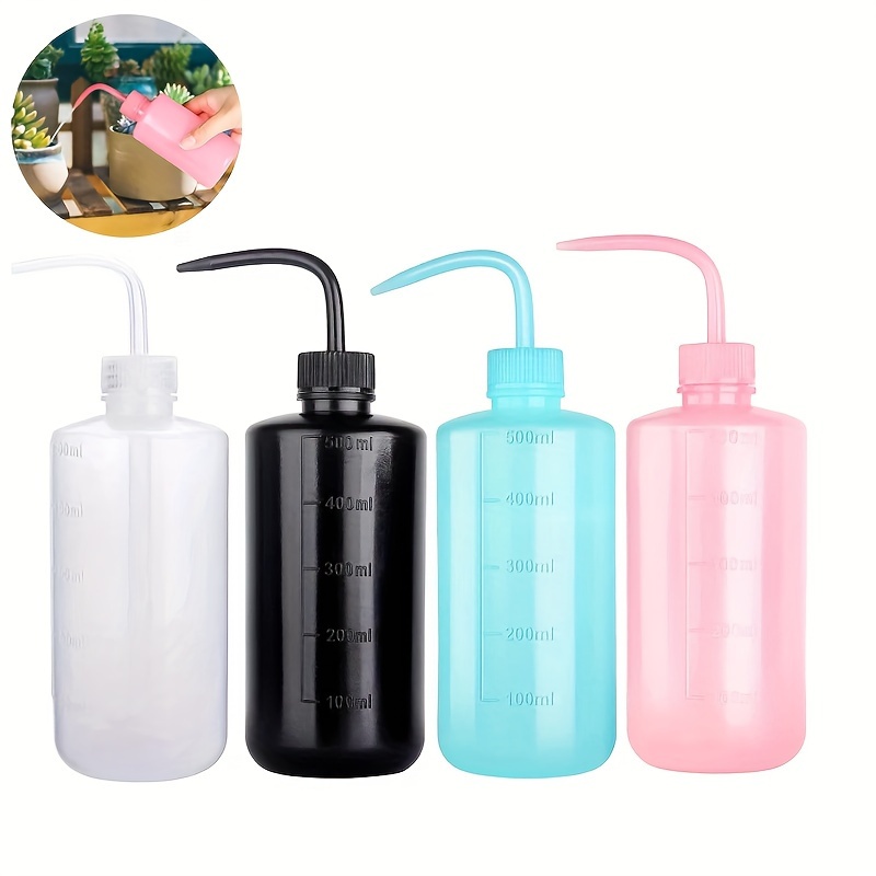 

2pcs 500ml Inverted Plastic Squeeze Bottles-safe Rinse Bottle Watering Tools, Plastic Squeeze Wash Bottles For Economy Medical Lab, Tattoo Supplies, Irrigation Squeeze Sprinkler Can Wash Plant Bottles