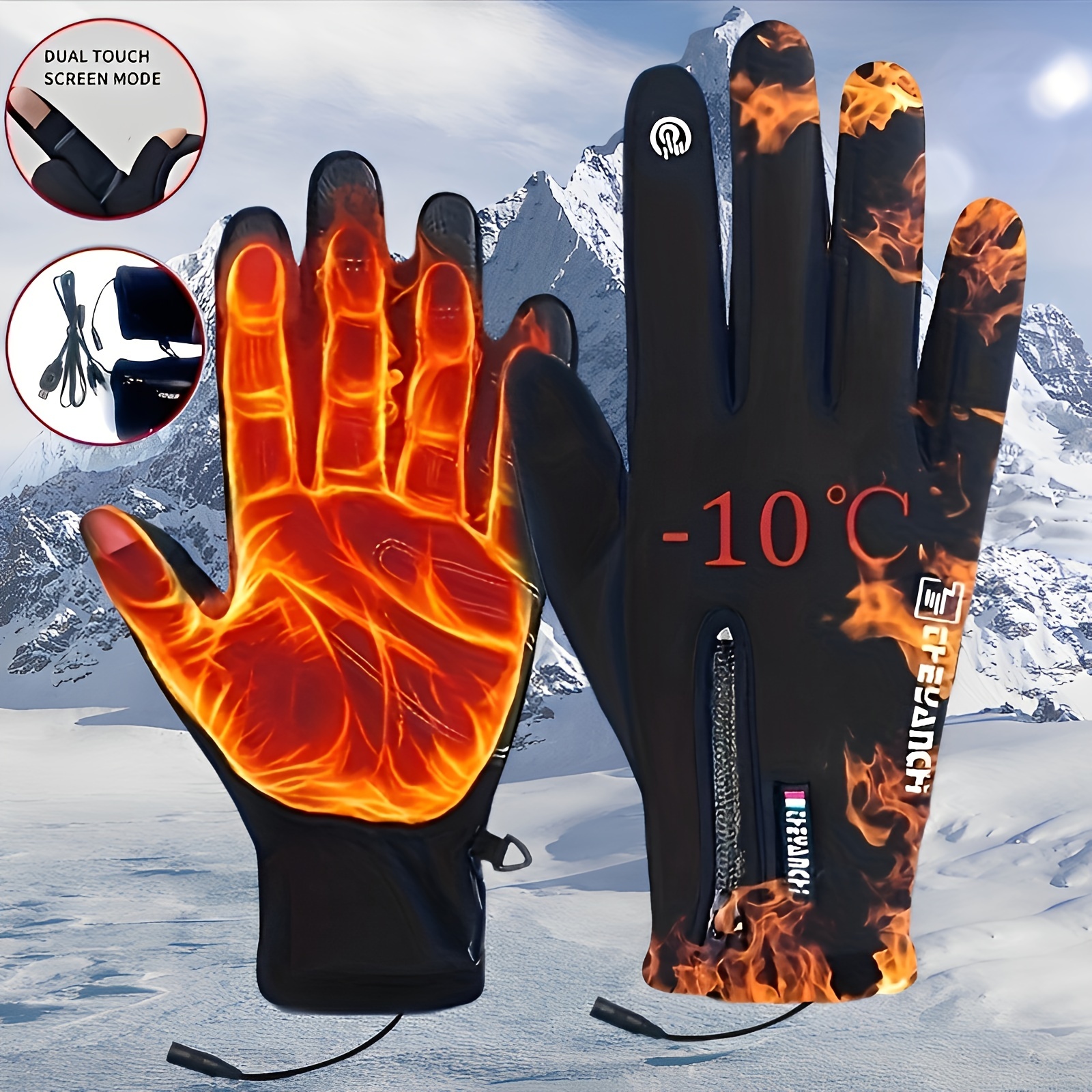 Mobile Warming Heated Ski Glove