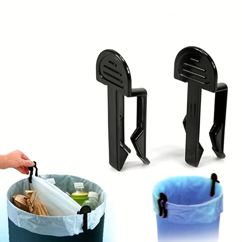 50pcs kitchen clips for bags Plastic Waste Can Bag Clips Garbage Bag Clamp  q