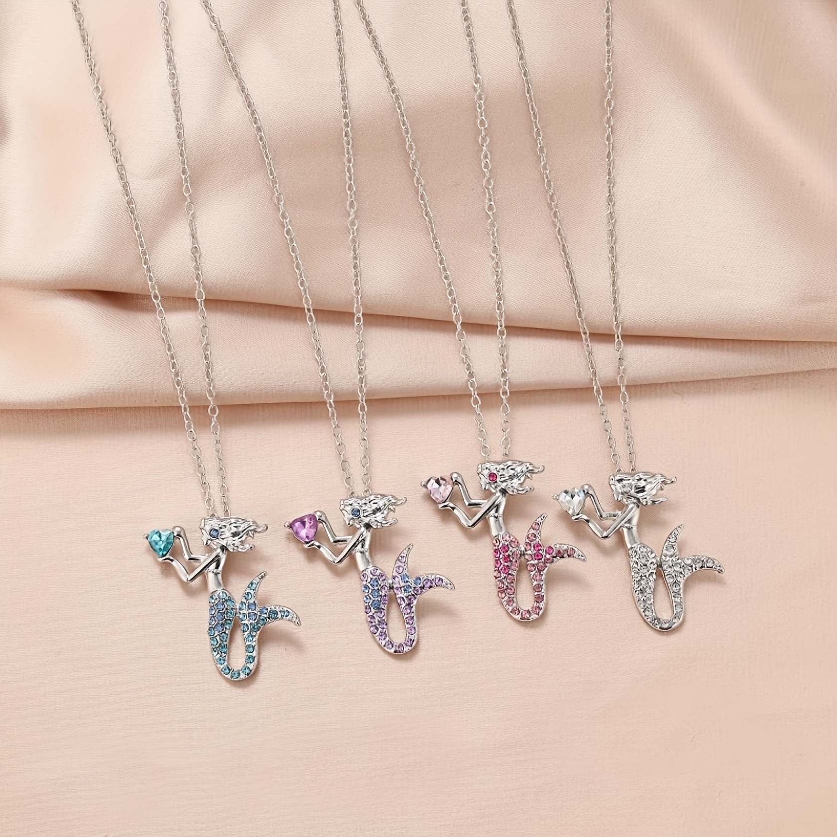 6 Pcs Cute Necklaces for Girls Cat Fairy Mermaid Birthday Gifts For Girls  Teens