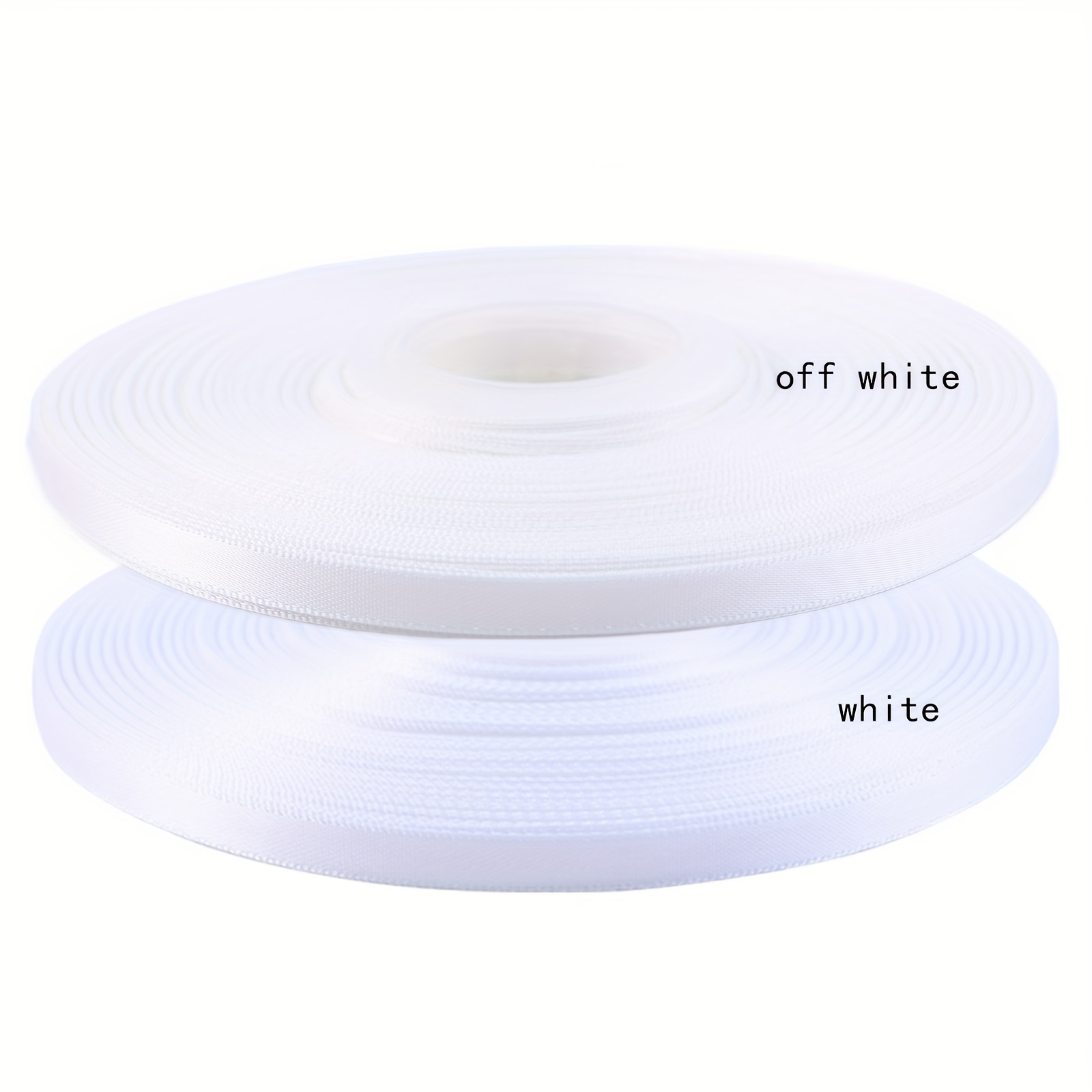 Double Faced off White Satin Ribbon, 2-inch, 50-yard 