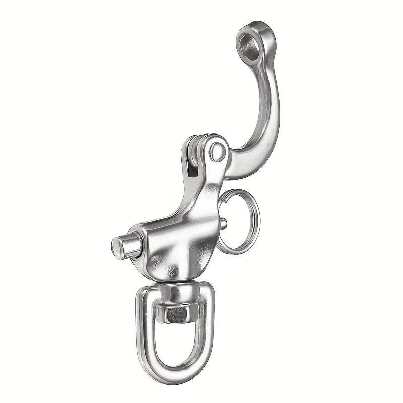 2pcs 316 Stainless Steel Swivel Eye Snap Shackle Quick Release Bail Rigging  Marine Yacht Accessories - Sports & Outdoors - Temu