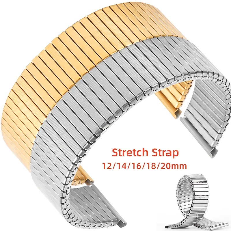 Metal Elastic Watch Strap Stretch Expansion Stainless Steel Watch