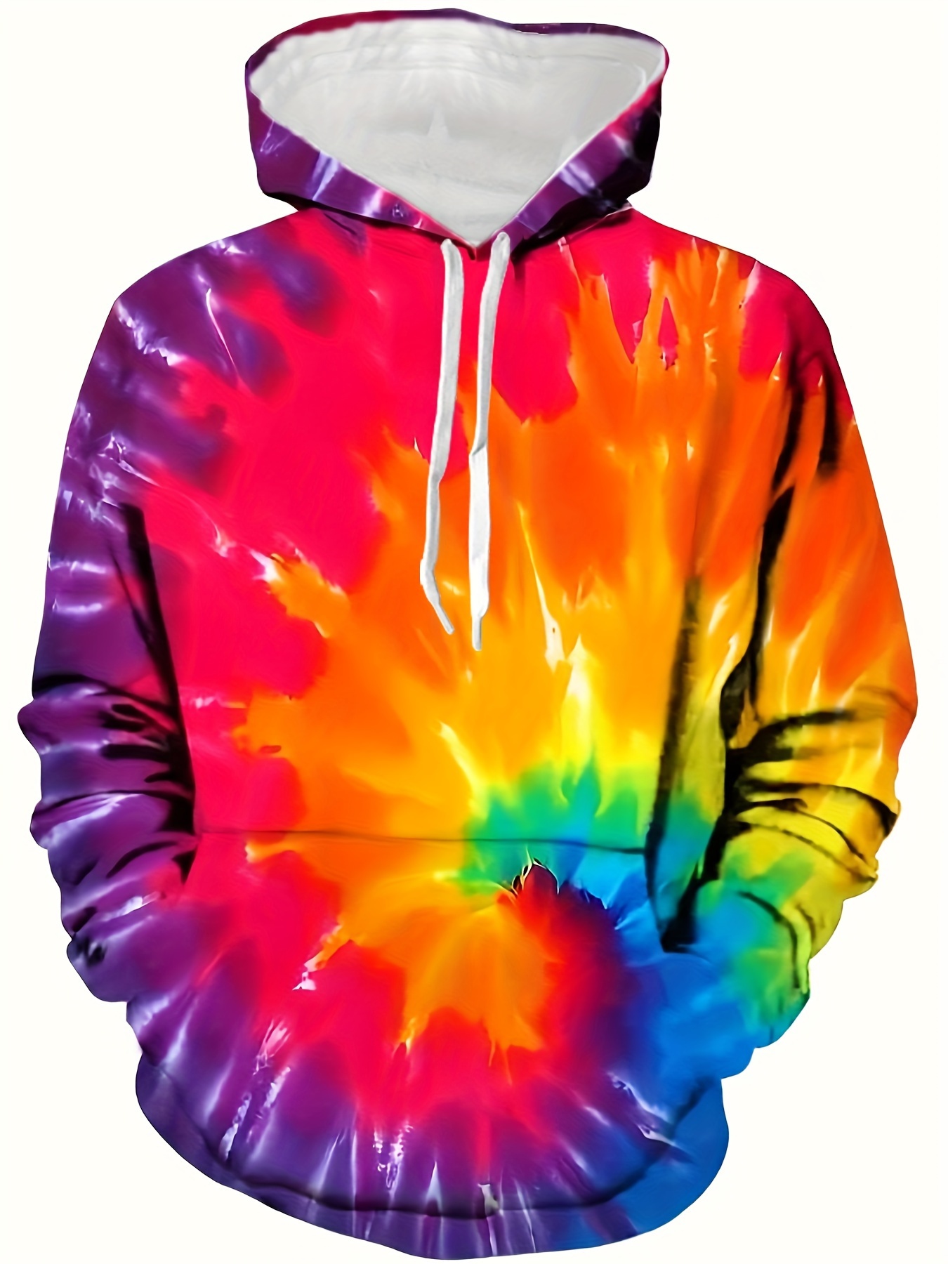 Tie Dye Hoodies For Men Hoodie With Kangaroo Pocket Comfy - Temu