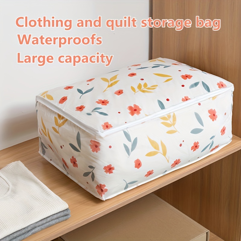 Dustproof Large Capacity Storage Bag Quilt Clothes Organizer - Temu
