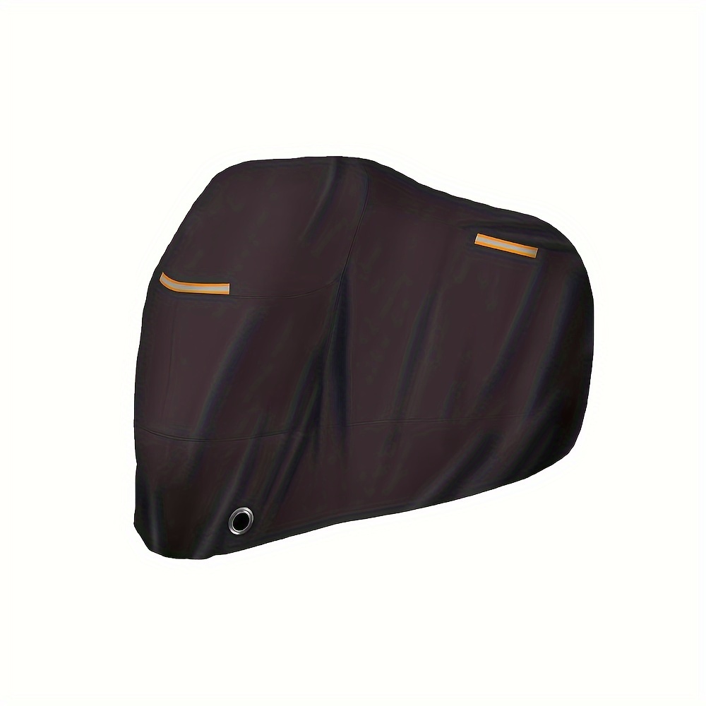 motorcycle cover waterproof sun proof outdoor protection durable night reflective lock hole and storage bag details 4