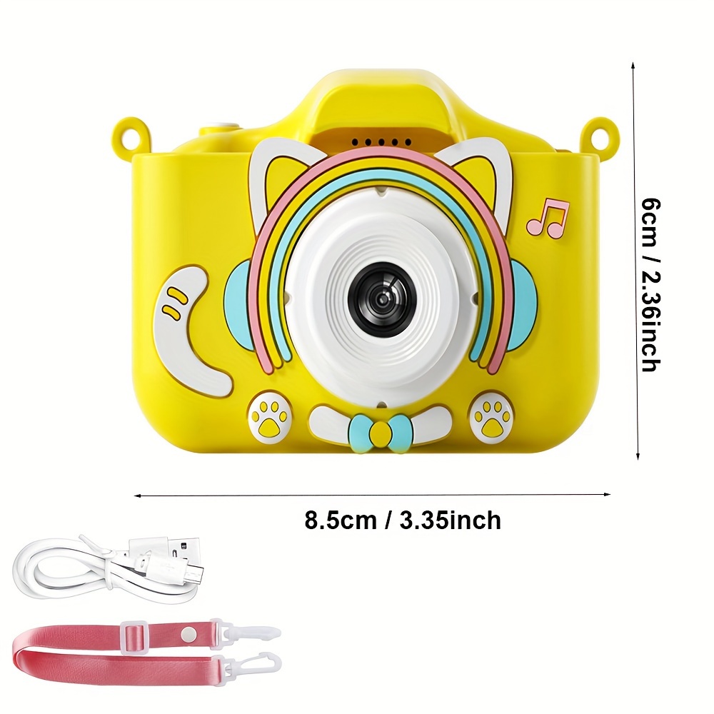 Cámara digital con carga USB Micro cámara de juguete para regalos de fiesta  para niños (amarillo) Ehuebsd Para estrenar