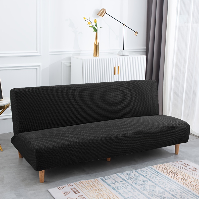 TEMU 1 Housse de canapé-lit à jacquard en T, accoudoirs