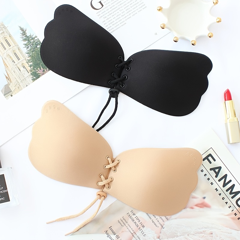 No Steel Ring Invisible Chest Stickers, Breathable Gather Silicone Breast  Petals Nipple Covers Bra, Women's Lingerie & Underwear Accessories